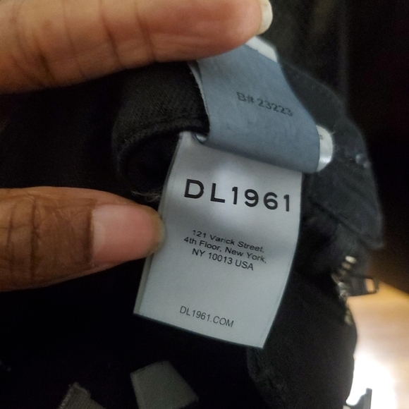 DL1961 Womens Hepburn Wide Leg High Rise Vintage 31" Black Size 26" High Waist - Picture 10 of 13